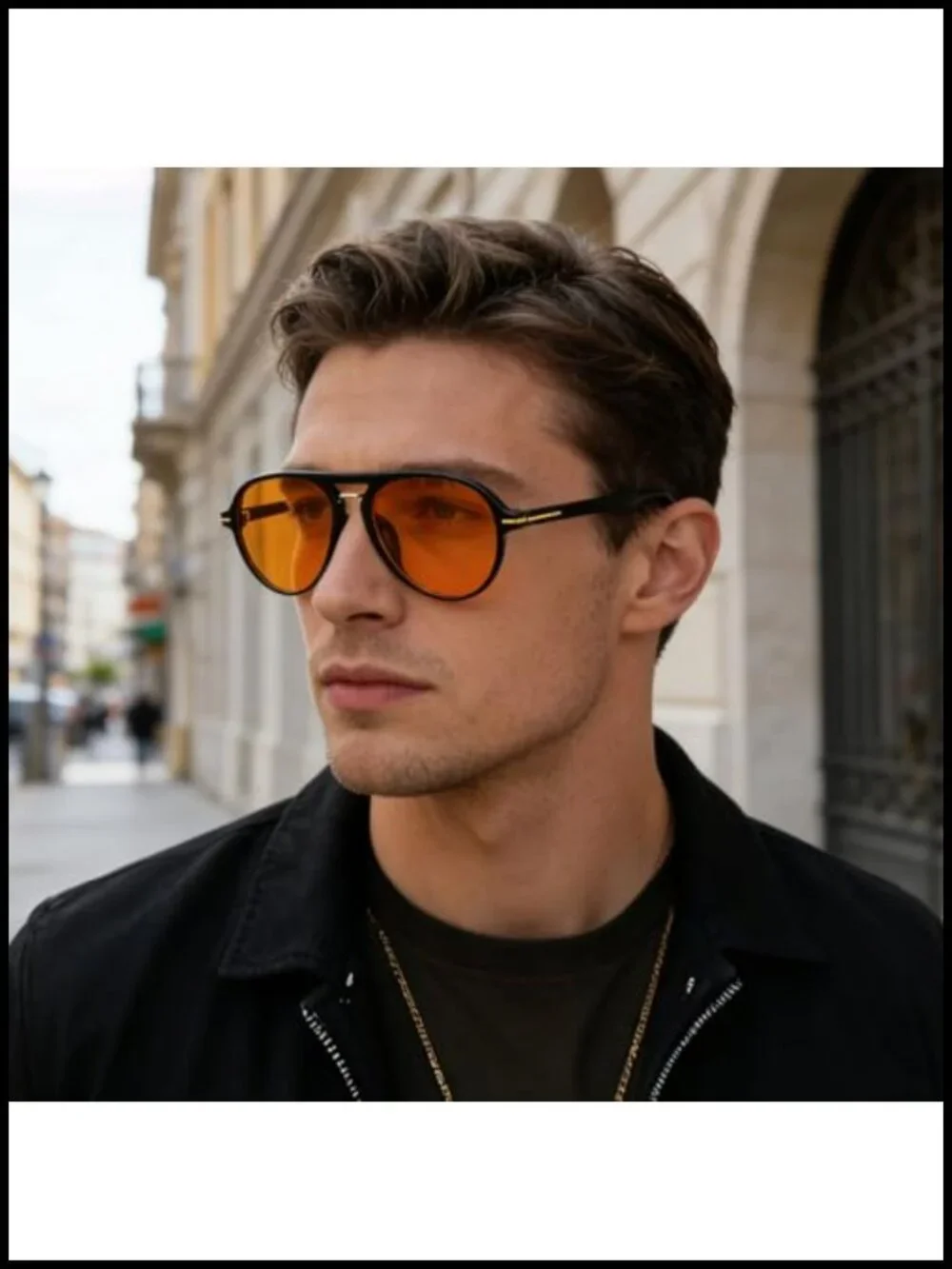 Retro 70s Vintage Pilot Double Bridge Round Oversized Sunglasses UV400
